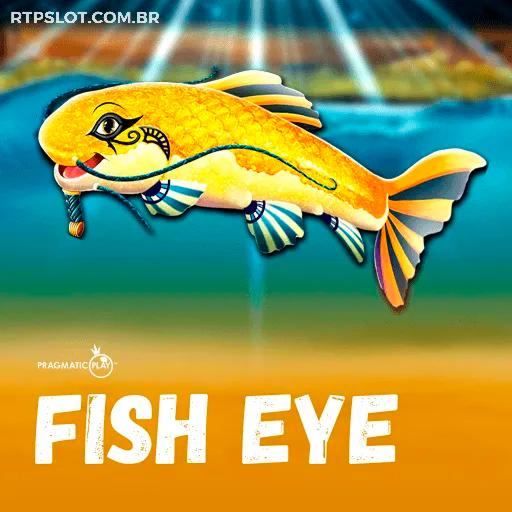 Capa do jogo de slots pagantes Fish Eye da SSSPAGA, com peixes coloridos e um cenário subaquático.