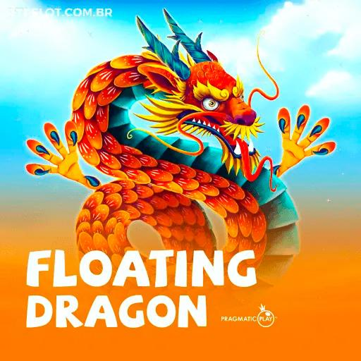 Capa do jogo de slots pagantes Floating Dragon da SSSPAGA, com um dragão místico e um cenário oriental.