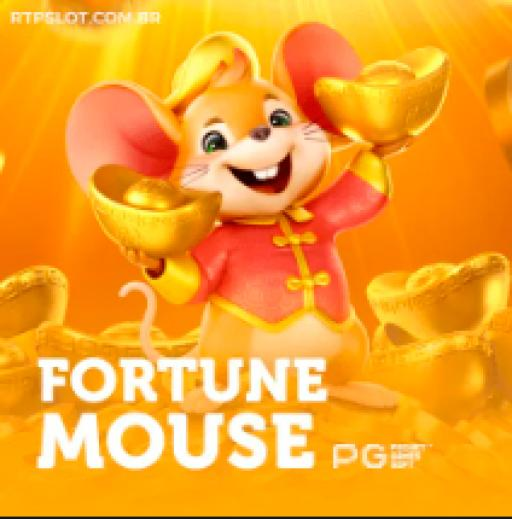 Capa do jogo de slots pagantes Fortune Mouse da SSSPAGA, com um ratinho dourado segurando moedas da sorte.