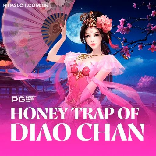 Capa do jogo de slots pagantes Honey Trap of Diao Chan da SSSPAGA, com a bela Diao Chan em um cenário oriental místico.