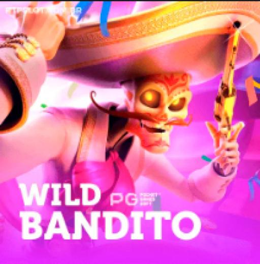 Capa do jogo de slots pagantes Wild Bandito da SSSPAGA, com um bandido mexicano e uma atmosfera de deserto.